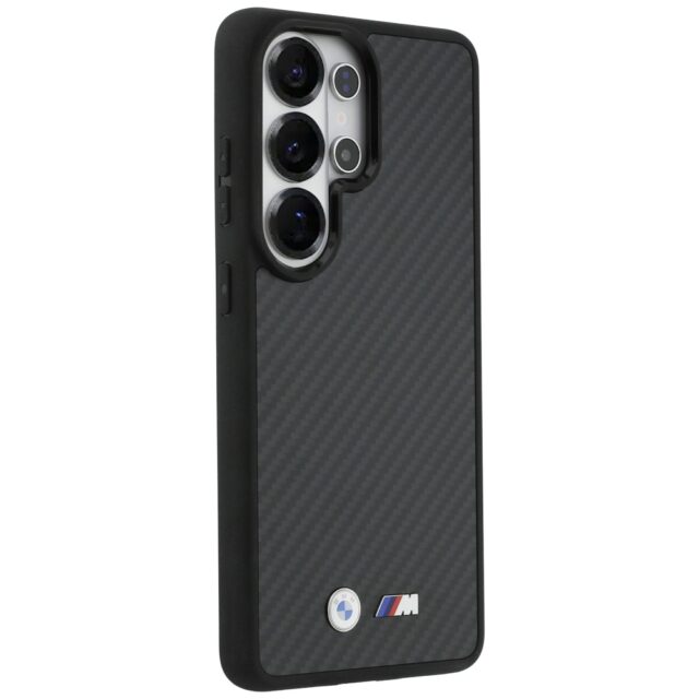 Case BMW M Kevlar Logo MagSafe for        Samsung Galaxy S26 Ultra black - imagine 4