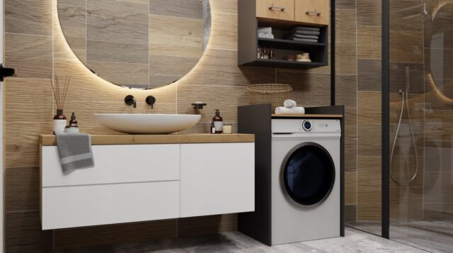 POLA NP ANTHRACITE/ARTISAN WASHING MACHINE CABINET - imagine 6