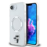 Karl Lagerfeld IML Karl and Choupette MagSafe Zadní Kryt pro iPhone 16e Transparent