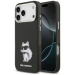 Karl Lagerfeld IML Aquarelle Choupette & Logo MagSafe Case for iPhone 17 Pro Max Black