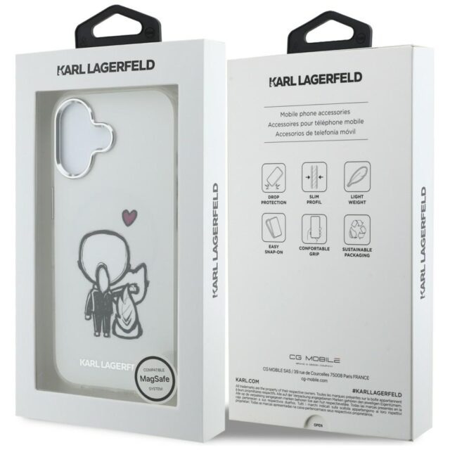 Etui Karl Lagerfeld Karl & Choupette      Back MagSafe do iPhone 17 przezroczysty - imagine 8