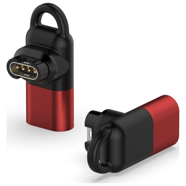 Adapter Lightning MajesticLine for Charging Garmin Watches red - imagine 3