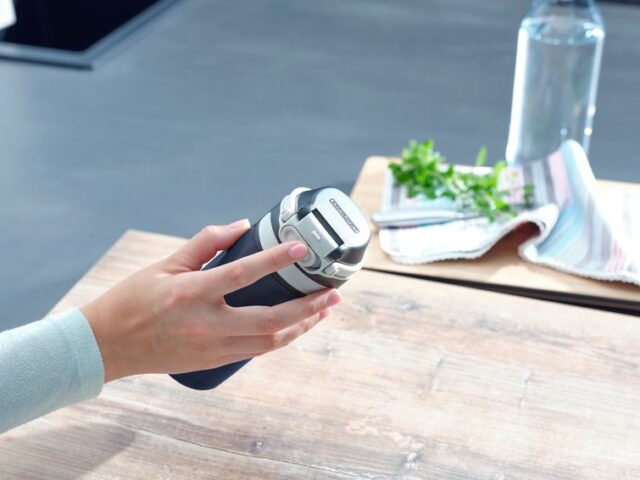 Leifheit 03247 travel mug 350 ml Black  Blue Stainless steel - imagine 2