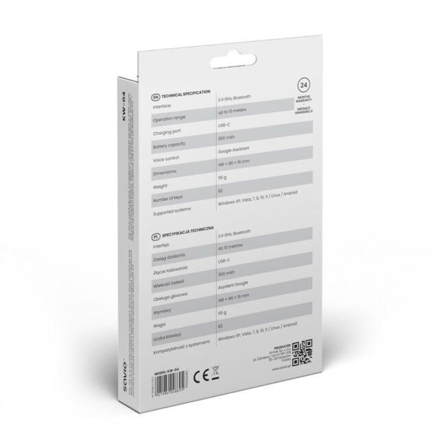 Savio SAVMKW-04 mobile device keyboard QWERTY US English USB Type-C Black - imagine 6