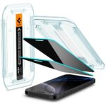 Tempered Glass Spigen Glas.TR EZ FIT Privacy for Apple iPhone 17 Pro / 17 / 16 Pro 2pcs - imagine 2