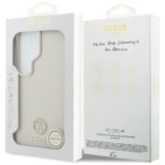 Case Guess Rhinestone Round Logo MagSafe for Samsung Galaxy S26 Ultra beige - imagine 8