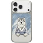 Etui Nimmy Gentle Pets Series Dog         MagSafe do iPhone 17 Pro szary