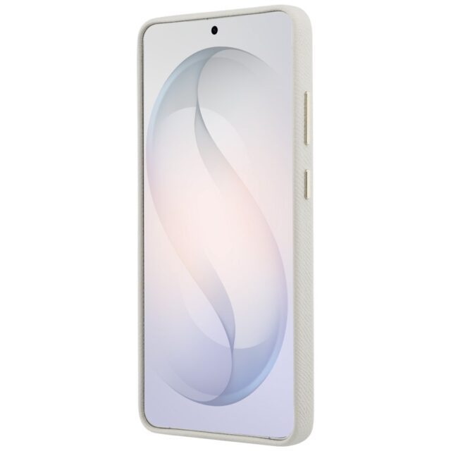 Case Guess Rhinestone Round Logo MagSafe for Samsung Galaxy S26 Ultra beige - imagine 5