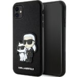 Karl Lagerfeld KLHCN61SANKCPK iPhone 11/ Xr 6.1" hardcase black Saffiano Karl & Choupette