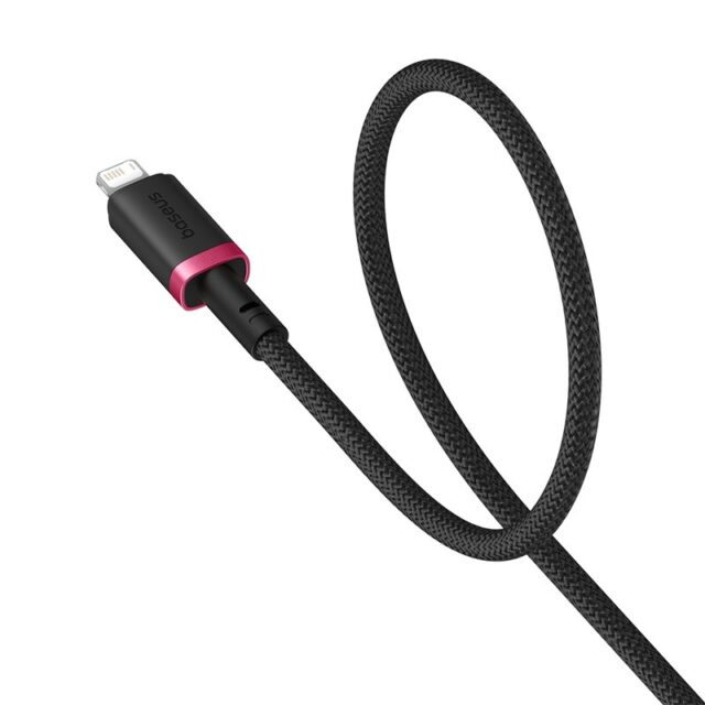 Baseus Dura Type A to IP 2.4A fast charging cable Black  Red - imagine 5