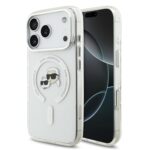Karl Lagerfeld IML K&CH Heads Metal Frame MagSafe Zadní Kryt pro iPhone 17 Pro Transparent