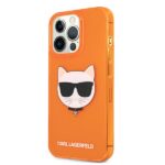Karl Lagerfeld KLHCP13LCHTRO iPhone 13Pro / 13 6,1" orange hardcase Glitter Choupette F - imagine 2