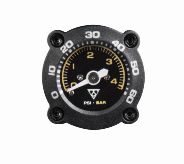 Hand pump Topeak Mountain DA G  dual action  manometer - imagine 4