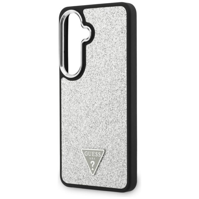 Case Guess Fixed Glitter Triangle        MagSafe for Samsung Galaxy S26 silver - imagine 6