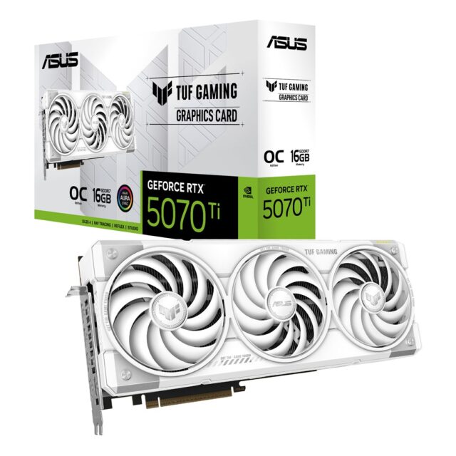 ASUS TUF Gaming RTX 5070 Ti 16 GB OC White graphics card - imagine 10