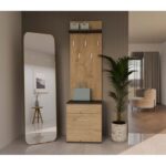 Topeshop DUO WIESZAK ANT/ART clothing hanger Anthracite  Oak - imagine 4