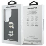 Case Karl Lagerfeld Saffiano Double      Heads Metal for Samsung Galaxy S26 Ultra black - imagine 8