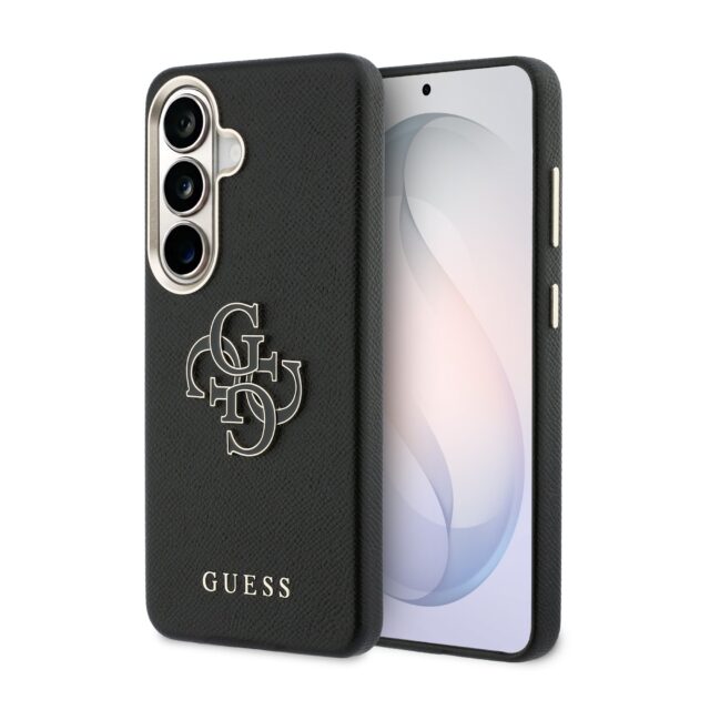 Guess PU 4G Resin Metal Logo Zadní Kryt pro Samsung Galaxy S26+ Black - imagine 9