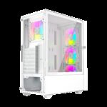 Gembird Fornax 4000W ARGB gaming ATX computer case  Midi Tower  backlight  White - imagine 7