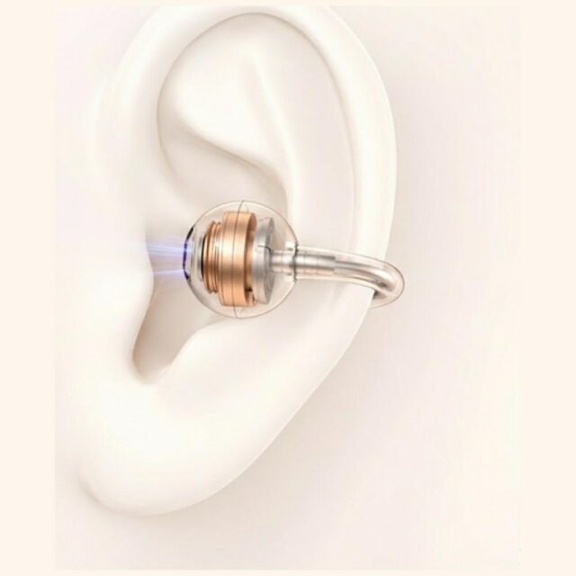 Headphones TWS USAMS R03 Echo Clip-on Bluetooth 6.0 wireless orange - imagine 2