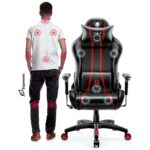Gaming chair Diablo Chairs X-One 2.0 King Size black-red - imagine 7