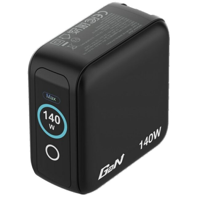 Verbatim Mini GaN mains charger 140W 3xUSB-C PD/1x USB-A QC EU/UK/USA adapter black 30240 - imagine 3