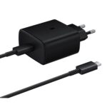 EP-TA845EBE + EP-DW767JBE Samsung 45W Cestovní nabíječka + USB-C/USB-C Datový Kabel Black (OOB Bulk)