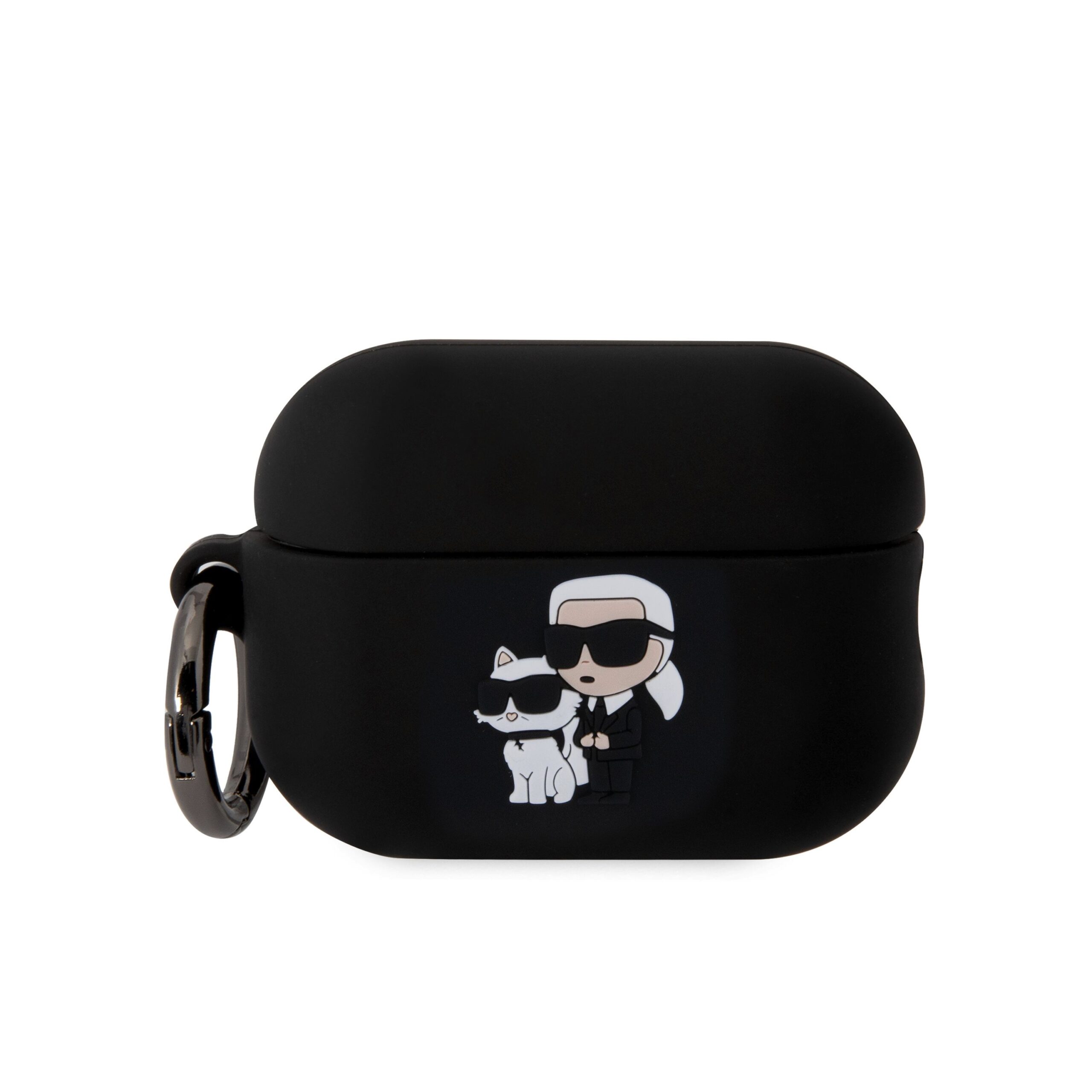 cps-2877ee30bd0d954d78619d0d11944a2b-2026-03-05-02-59-40 Karl Lagerfeld 3D Logo NFT Karl and Choupette Silikonové Pouzdro pro AirPods Pro 2 Black - imagine 1