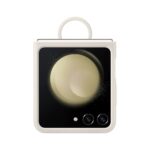 EF-PF731TUE Samsung Silikonový Kryt s Kroužkem pro Galaxy Z Flip 5 Cream