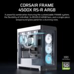 Corsair 4500X RS-R ARGB Tempered Glass Mid-Tower  White Midi Tower - imagine 2