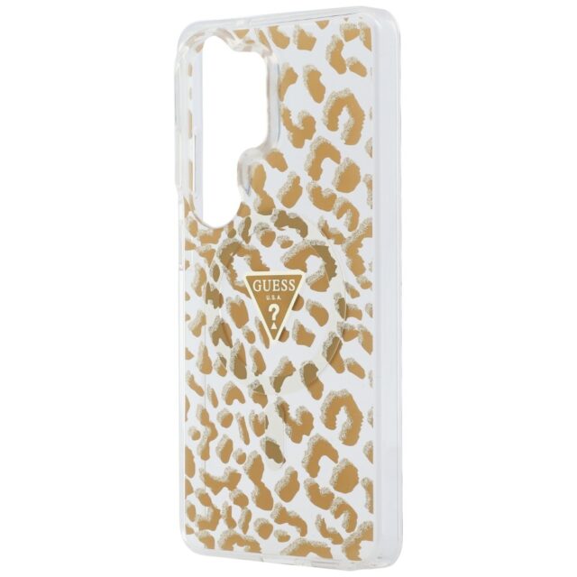 Etui Guess IML Leopard Print Triangle     MagSafe do Samsung Galaxy S26 Ultra brązowy - imagine 6