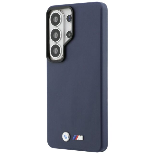 Case BMW M Metal Logo MagSafe for Samsung Galaxy S26 Ultra navy blue - imagine 2