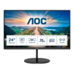 AOC V4 Q24V4EA LED display 60.5 cm (23.8 ) 2560 x 1440 pixels 2K Ultra HD Black
