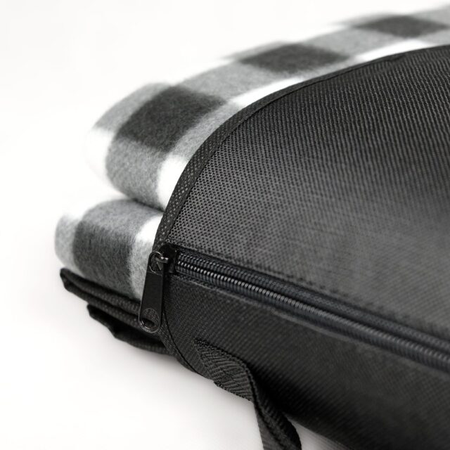 PROMIS Picnic Blanket  Green Stripes  200 cm x 150 cm - imagine 3