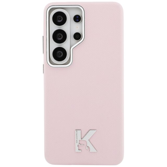 Case Karl Lagerfeld K Metal Logo MagSafe for Samsung Galaxy S26 Ultra pink - imagine 3