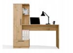 COSMO Oak Artisan Desk + Bookcase Set - imagine 2
