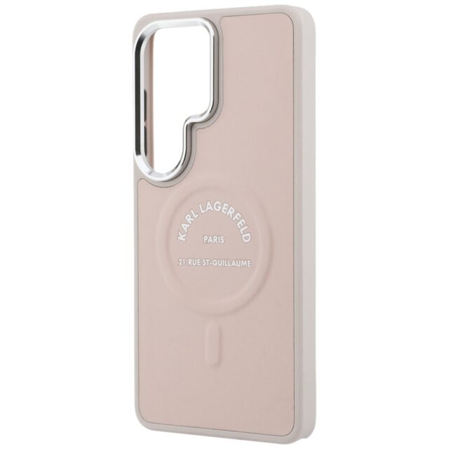 Case Karl Lagerfeld Embossed Ring RSG    Logo MagSafe for Samsung Galaxy S26 Ultra pink - imagine 7