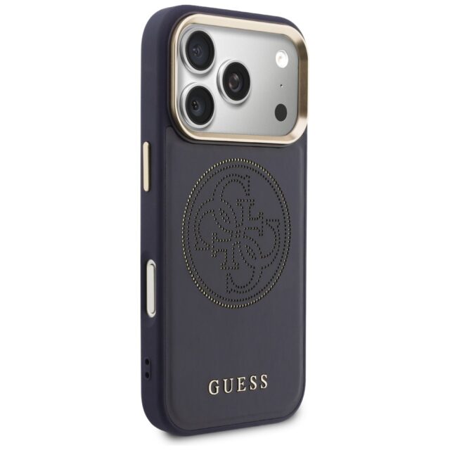 Etui Guess Perforated 4G MagSafe do       iPhone 17 Pro Max niebieski - imagine 4