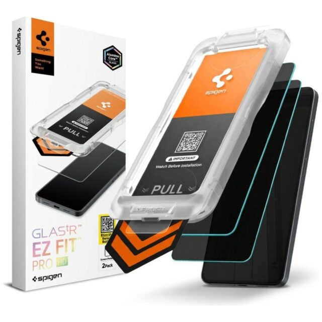Spigen Glas.TR "EZ FIT PRO AC" Privacy Tempered Glass for Samsung Galaxy S26 2 pieces - imagine 5