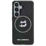 Case Karl Lagerfeld IML Repeated         Choupette MagSafe for Samsung Galaxy S26 black - imagine 3