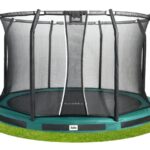 Trampoline Premium Ground Combo 366 cm green