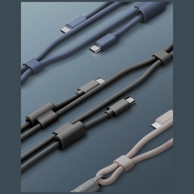 ENERGEA Lasso Lanyard Cable USB-C Phone Lanyard - USB-C 1.5m 240W Black - imagine 7