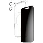Zestaw ochronny CARE by PanzerGlass      Flagship Privacy 3w1 Etui+Szkło Prywatyzujące+Lens do iPhon - imagine 4
