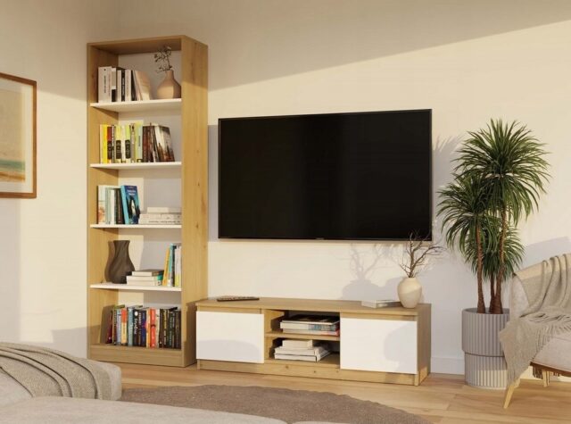 RTV 120 MALWA OAK ARTISAN/WHITE - imagine 7