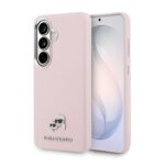 Karl Lagerfeld Grained PU Leather K&CH Heads Magnetic Zadní Kryt pro Samsung Galaxy S26 Pink - imagine 9