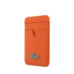 Lacoste PU Iconic Petit Pique MagSafe Peněženka Orange