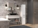 Bathroom cabinet NEL II 31x30x174 cm  white  glossy - imagine 6