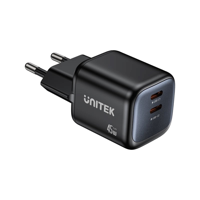 cps-2ba6c199ac6671bdcbb2defbc231c483-2026-03-30-09-23-53 UNITEK WALL CHARGER 2X GAN 45W 2XUSB-C PD 3.0 QC - imagine 1