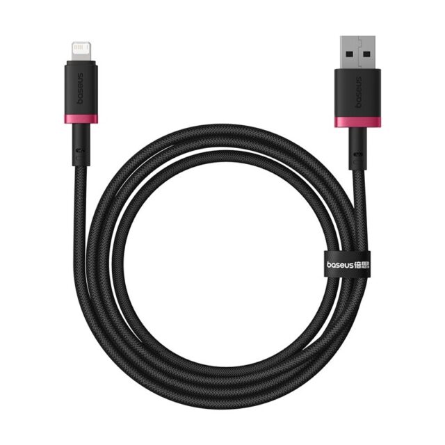 Baseus Dura Type A to IP 2.4A fast charging cable Black  Red - imagine 4