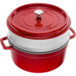 STAUB LA COCOTTE Round cast iron pot with 3.8 ltr cartridge red